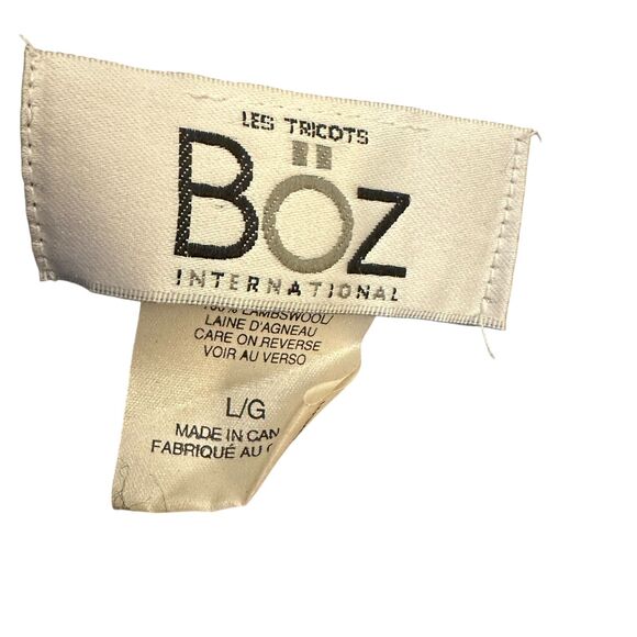 BOZ International Canada 100% Lambswool Grey Button Up Cardigan Size L - Picture 4 of 6